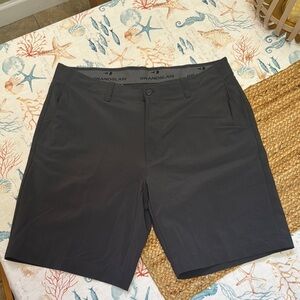 Grand Slam Black Flat Front Shorts Modern Fit